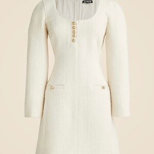 J. Crew Sophia scoopneck dress in tweed
